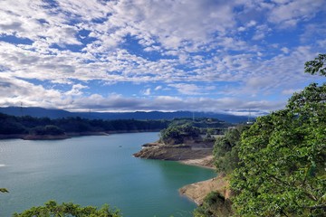 Fototapeta na wymiar Beauty of the reservoir,Hsinchu,Taiwan