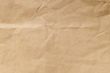Fototapeta premium Brown crumpled paper texture for background.