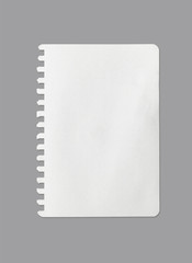 White sheet of paper texture for background with clipping path.