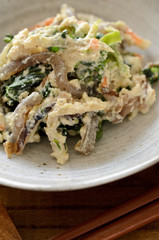 菜の花の白和え