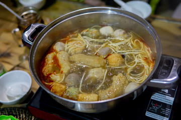 boiled hot pot sukiyaki soup bowl