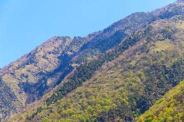 Fototapeta premium View on the Caucasian mountains in Georgia