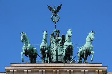 Fototapeta na wymiar Quadriga auf dem Brandenburger Tor