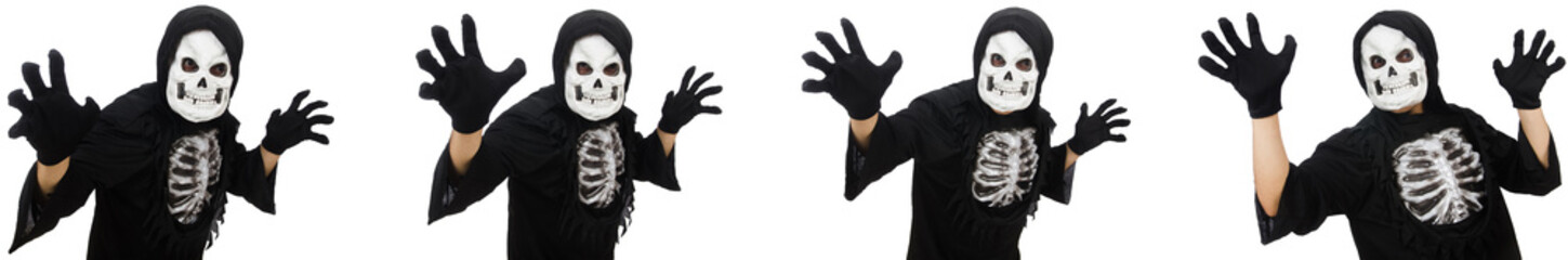 Scary man in halloween concept