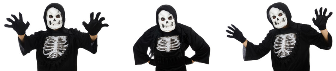 Scary man in halloween concept