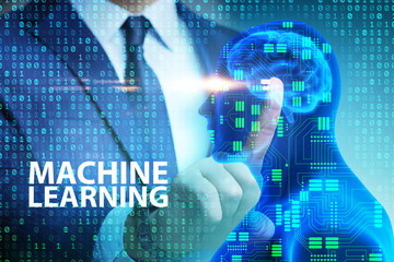 Machine learning concept as modern technology