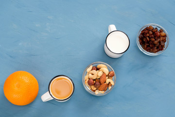 Very easy, light and wholesome breakfast for a healthy lifestyle.