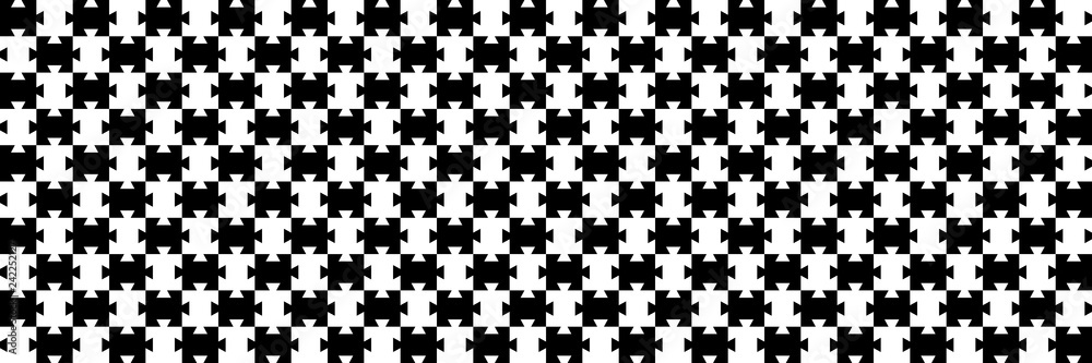 Poster horizontal black and white jigsaw puzzle for pattern and background,vector illustration