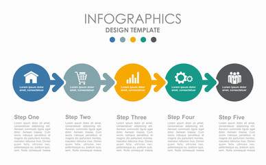 Infographic design template with place for your data. Vector illustration.
