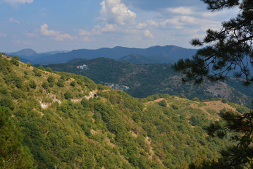 Italy, Genova, Genoa, Ligurian Alps in autumn 