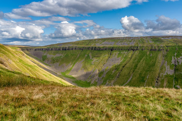 Naklejka premium North Pennine landscape at the High Cup Nick in Cumbria, England, UK