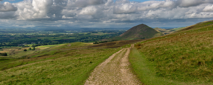 North Pennines landscape, looking at the Dufton Pike in Cumbria, England, UK