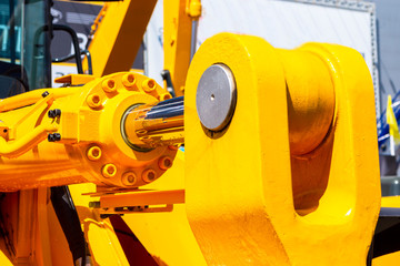Hydraulic piston system for bulldozers, tractors, excavators, chrome plated cylinder shaft of...