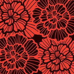 Asia Chinese new year style flower pattern
