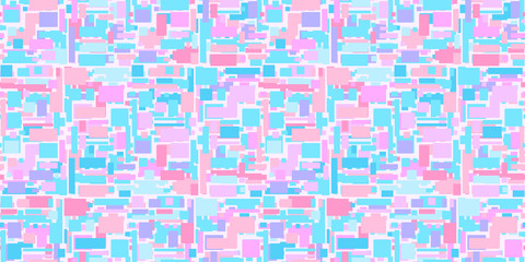 Tiled multicolored pattern. Mosaic geometric background. Seamless mosaic texture. Wallpaper for banners, flyers and textiles