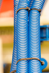 Flexible plastic pipe