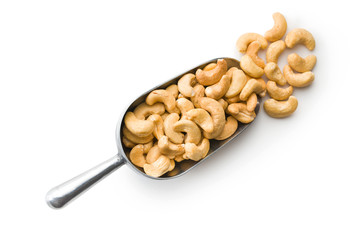 Roasted cashew nuts.