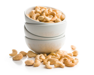 Roasted cashew nuts.