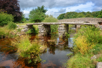 Fototapeta na wymiar Two Bridges in Dartmoor, Devon, UK