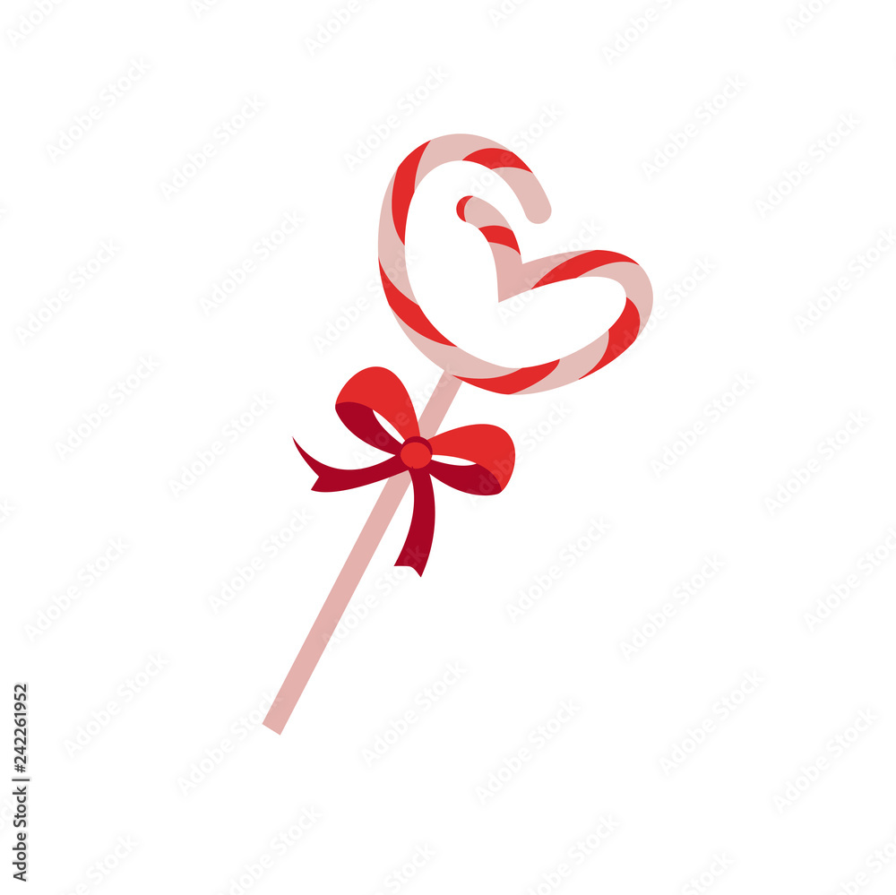 Poster valentines day candy icon on white background for graphic and web design, modern simple vector sign.