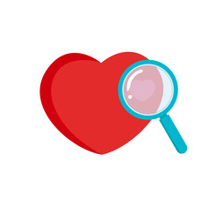 Valentines day heart icon on white background for graphic and web design, Modern simple vector sign. Internet concept. Trendy symbol for website design web button or mobile