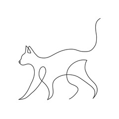 Minimalist cats line art - 242262584