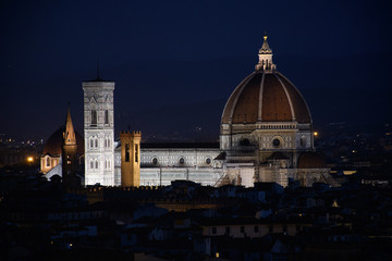 Fototapeta premium Tombée de la nuit à Florence