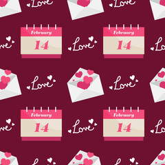 Valentine's Day seamless pattern