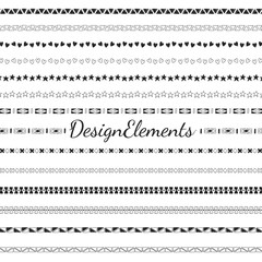 Divider line design elements vector collection