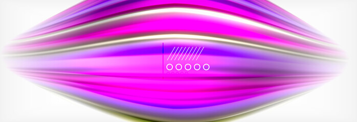 Abstract wave lines liquid fluid rainbow style color stripes background. Artistic illustration for presentation, app wallpaper, banner or poster