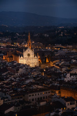 Naklejka premium Paysage Nocturne de Florence