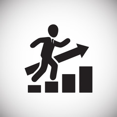 Businessman icon on white background for graphic and web design, Modern simple vector sign. Internet concept. Trendy symbol for website design web button or mobile app