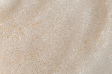 Cappuccino foam macro shot