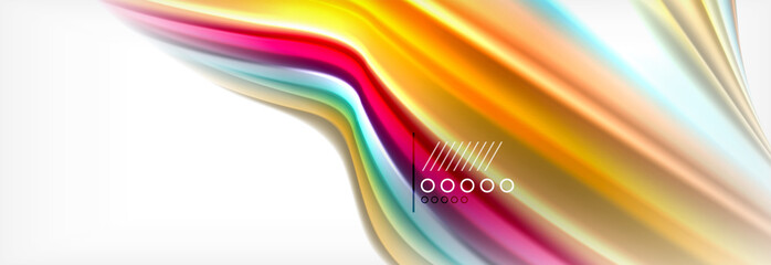 Smooth liquid blur wave background, color flow concept, illustration