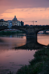Fototapeta premium Coucher de soleil de Florence