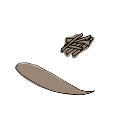 Daikon icon in sketch style.