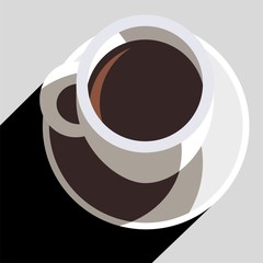 Coffee cup vector icon