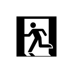 public safety sign (pictogram) / Emergency exit 