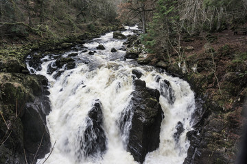 The wild river in Scotland