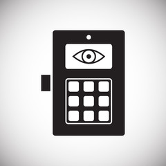 Lock icon on white background for graphic and web design, Modern simple vector sign. Internet concept. Trendy symbol for website design web button or mobile app