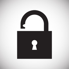 Lock icon on white background for graphic and web design, Modern simple vector sign. Internet concept. Trendy symbol for website design web button or mobile app