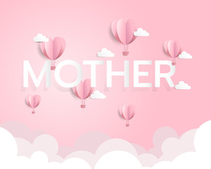 Happy mother's day greeting card. vector