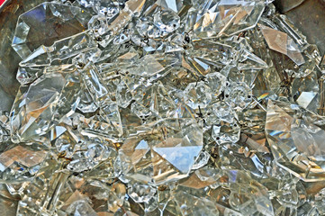 Italy, Ravenna, crystals exposition at the Sunday downtown open market.