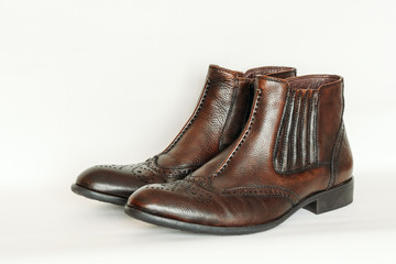 Mens leather boots
