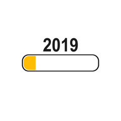 2019 loading icon. 2019 year