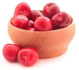 Fresh cherry in a bowl