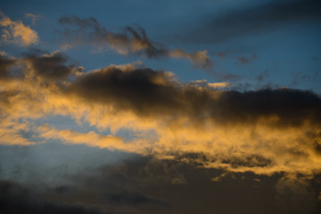 Civil twilight Sky with Clouds