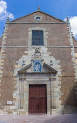 Obraz premium Entrance to the Santa Marina church in Leon, Spain