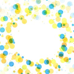 Polka dots colorful abstract background, copy space. -image