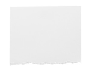 white paper ripped message torn